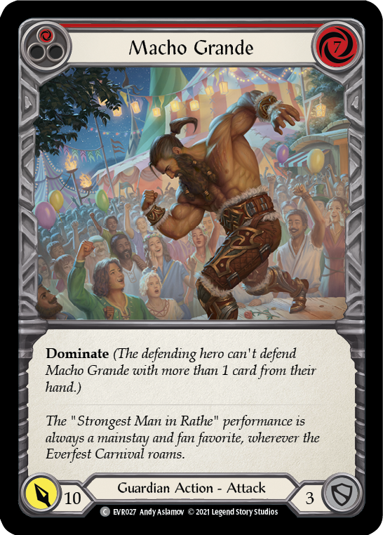 Macho Grande (Red) [EVR027] (Everfest) 1st Edition Rainbow Foil