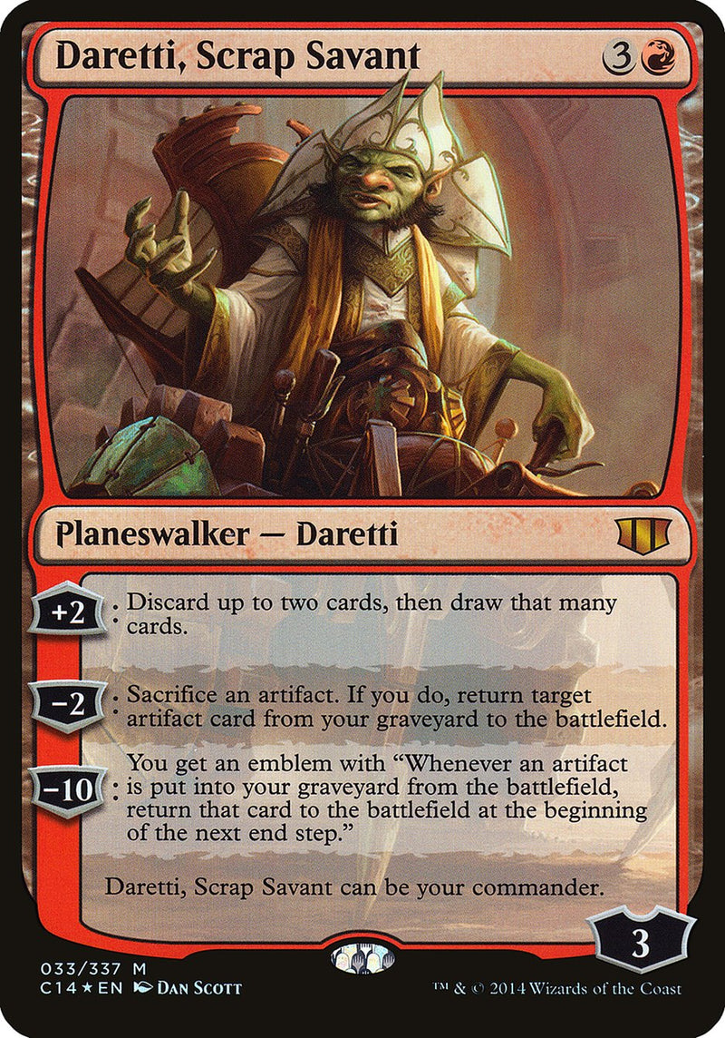 (Oversized) Daretti, Scrap Savant [Commander 2014 Oversized]