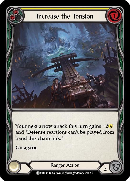 Increase the Tension (Yellow) [CRU136] (Crucible of War) 1st Edition Rainbow Foil