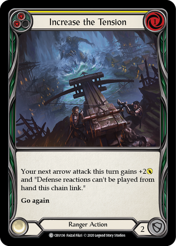 Increase the Tension (Yellow) [CRU136] (Crucible of War) 1st Edition Rainbow Foil