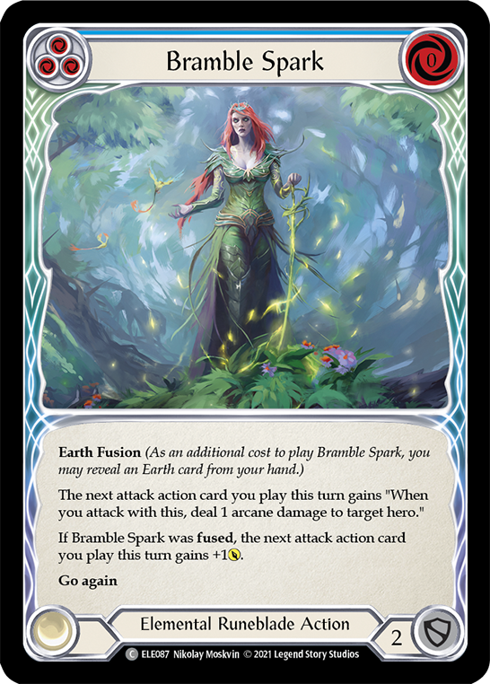 Bramble Spark (Blue) [ELE087] (Tales of Aria) 1st Edition Normal