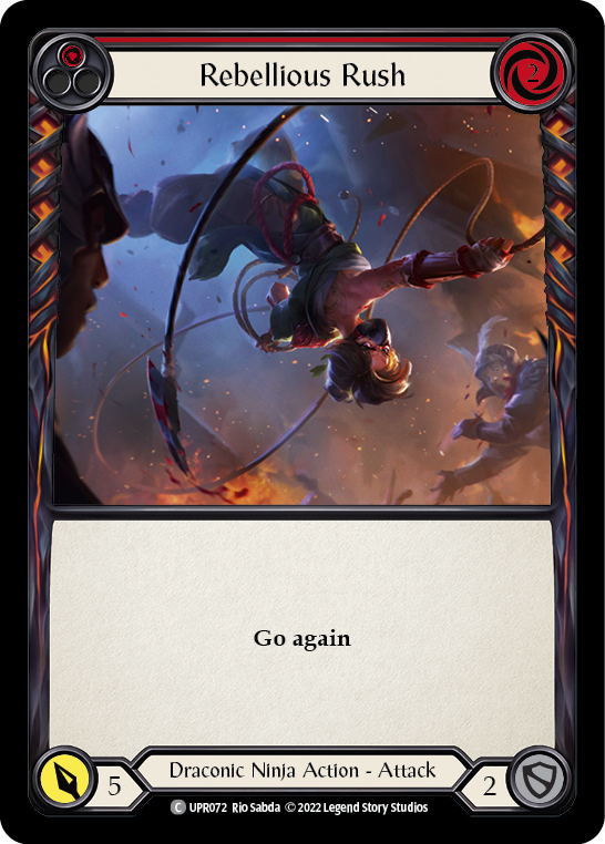 Rebellious Rush (Red) [UPR072] (Uprising) Rainbow Foil