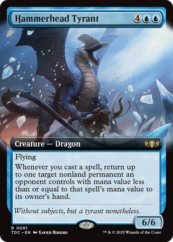 Hammerhead Tyrant (Extended Art) [Tarkir: Dragonstorm Commander]