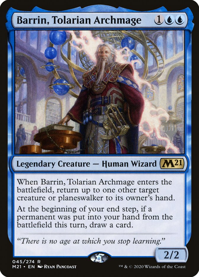 Barrin, Tolarian Archmage (Promo Pack) [Core Set 2021 Promo Pack]
