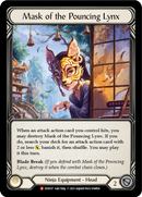 Mask of the Pouncing Lynx [EVR037] (Everfest) 1st Edition Cold Foil
