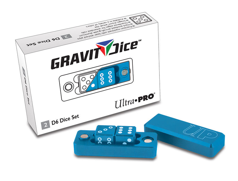 Ultra PRO: Gravity Dice - D6 (2-Dice Set / Cobalt Blue)