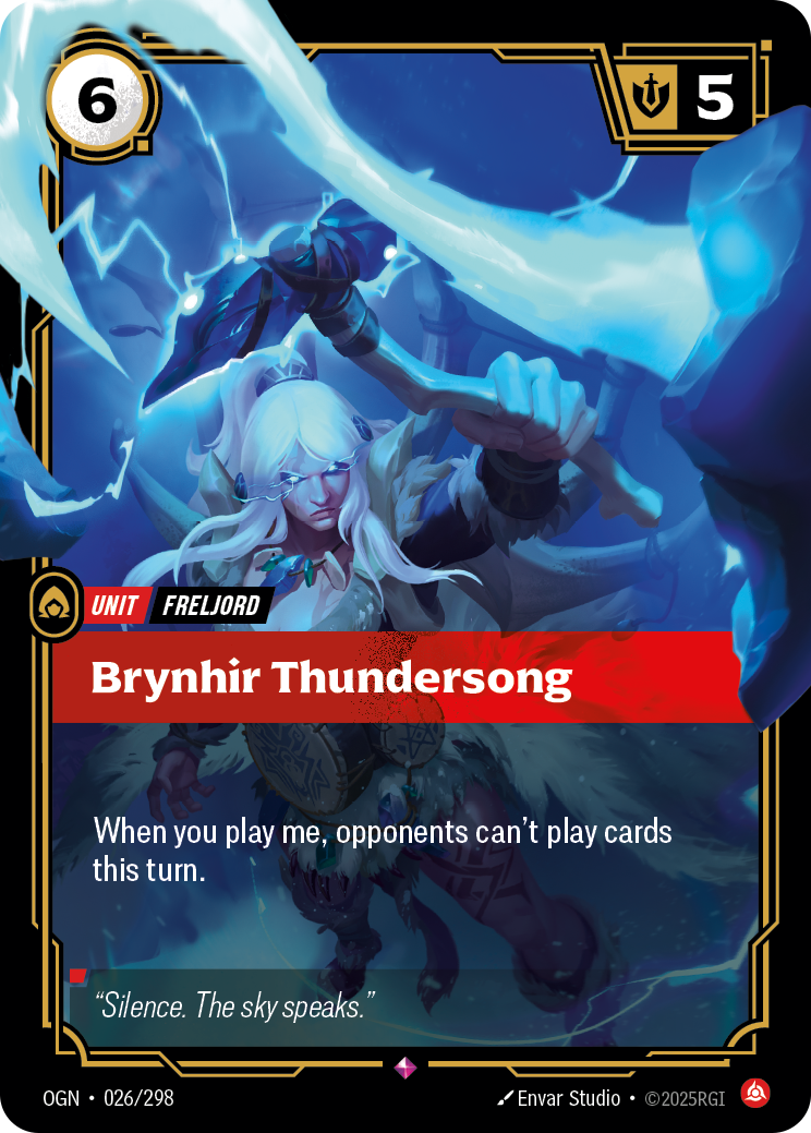 front of card Brynhir Thundersong [Origins]