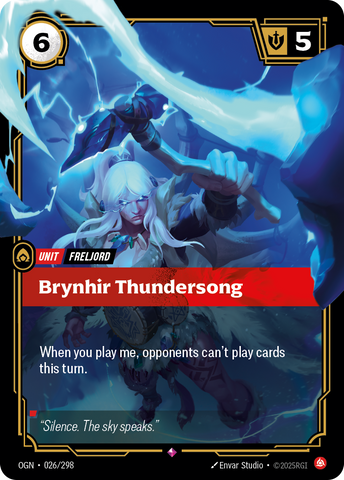 front of card Brynhir Thundersong [Origins] #026