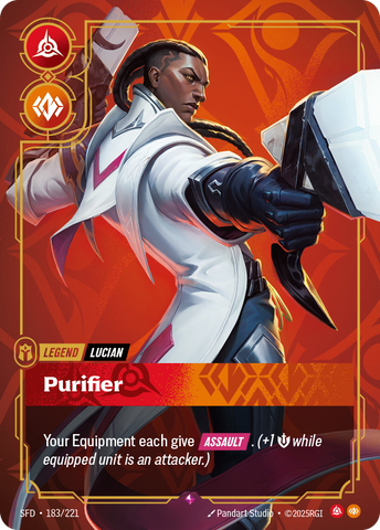 front of card Lucian, Purifier [Spiritforged] 183/221