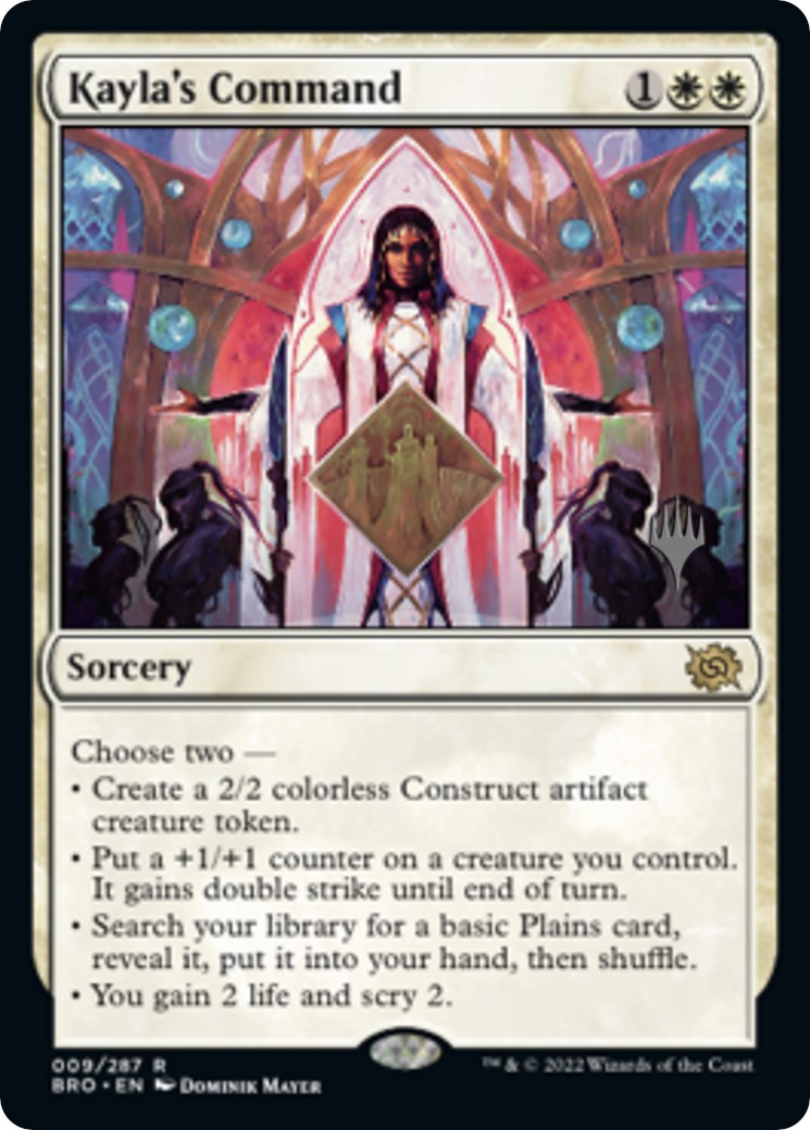 Kayla's Command (Promo Pack) [The Brothers' War Promo Pack]
