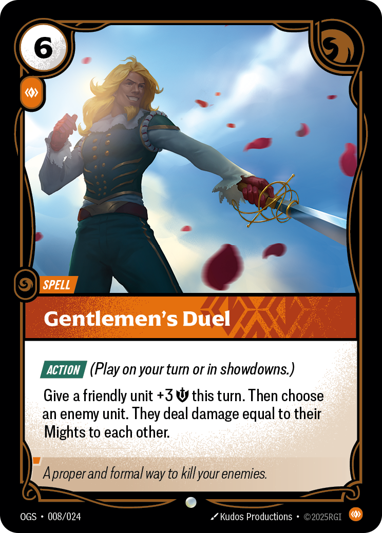 front of card Gentlemen's Duel [Origins: Proving Grounds]