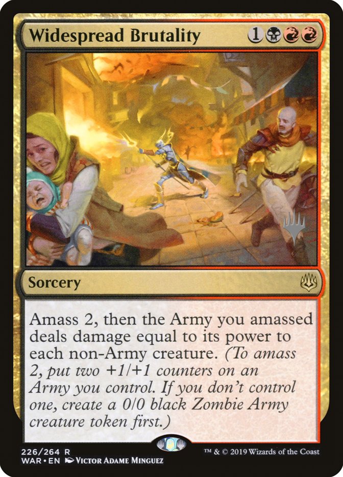 Widespread Brutality (Promo Pack) [War of the Spark Promo Pack]