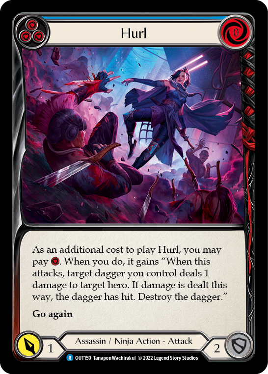 Hurl (Blue) [OUT150] (Outsiders) Rainbow Foil