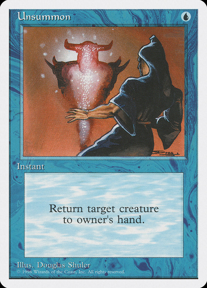 Unsummon (4th Ed 1996 Dated) [Introductory Two-Player Set]