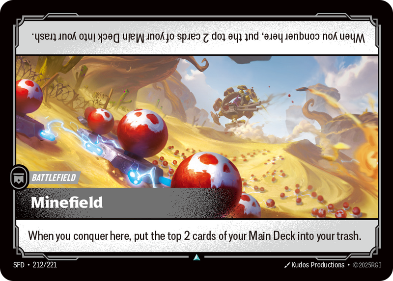 front of card Minefield [Spiritforged] 212/221