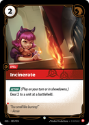front of card Incinerate [Origins: Proving Grounds]