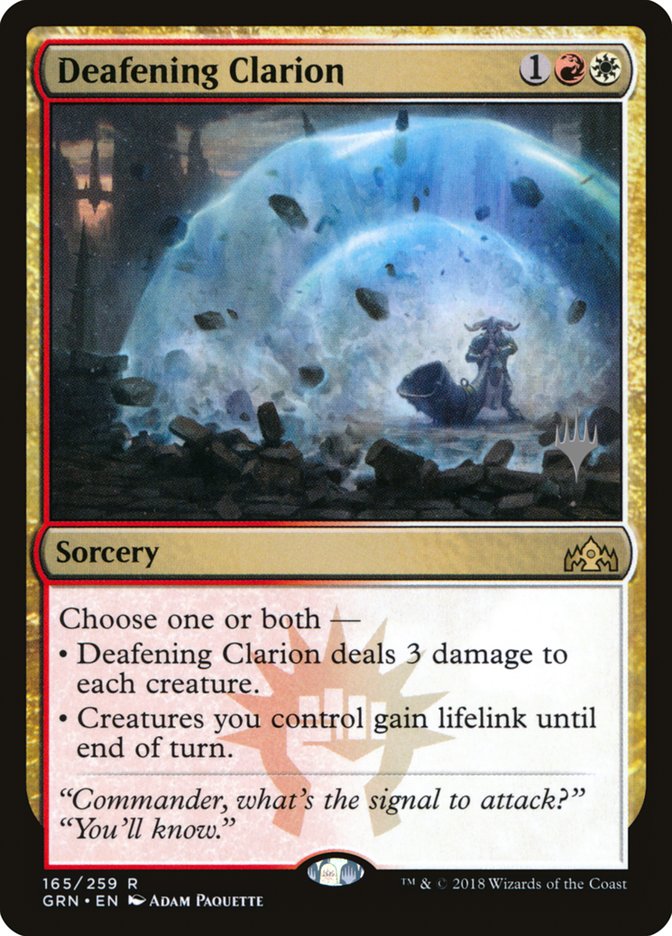 Deafening Clarion (Promo Pack) [Guilds of Ravnica Promo Pack]
