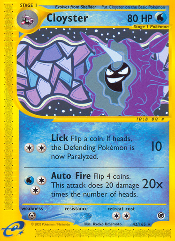 Cloyster (42/165) [Expedition: E-Card Base Set]