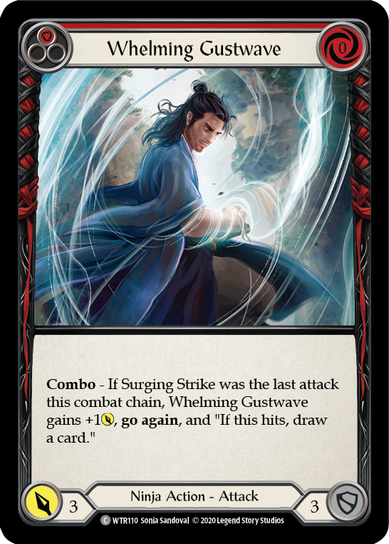 Whelming Gustwave (Red) [U-WTR110] (Welcome to Rathe Unlimited) Unlimited Rainbow Foil