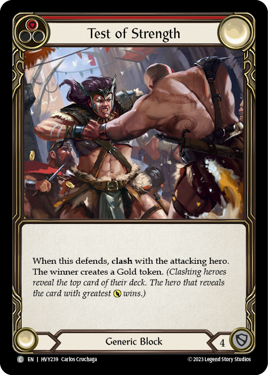 Test of Strength [HVY239] (Heavy Hitters) Rainbow Foil