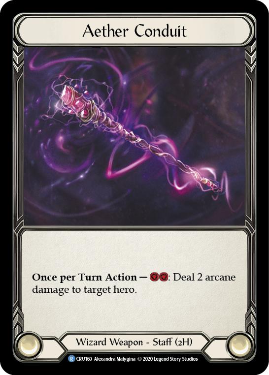 Aether Conduit [CRU160] (Crucible of War) 1st Edition Cold Foil