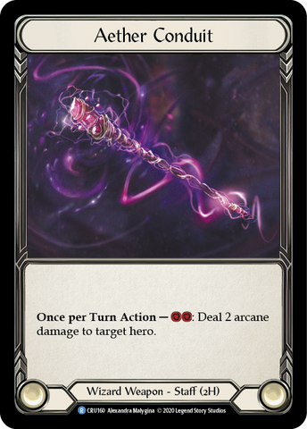 Aether Conduit [CRU160] (Crucible of War) 1st Edition Cold Foil