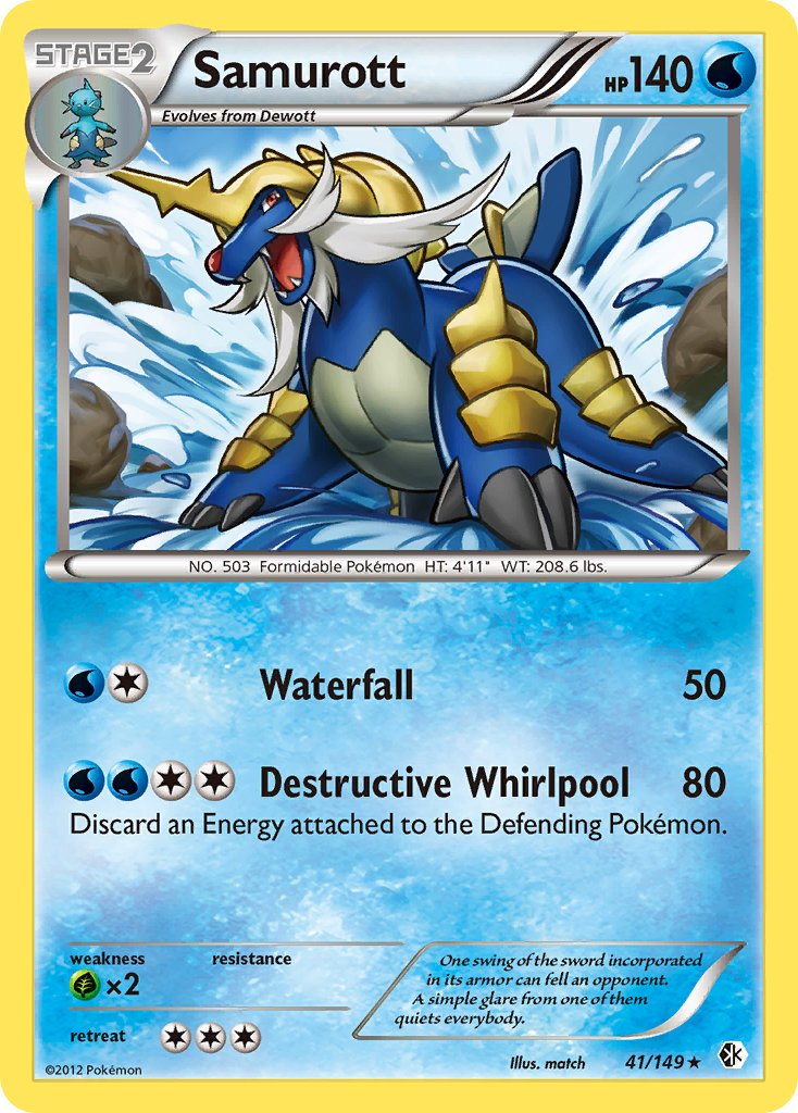 Samurott(41/149) (Black & White: Boundaries Crossed) [Theme Deck Exclusive]