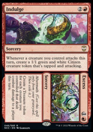 Indulge // Excess (Promo Pack) [Streets of New Capenna Commander Promo Pack]
