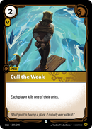 front of card Cull the Weak [Origins]
