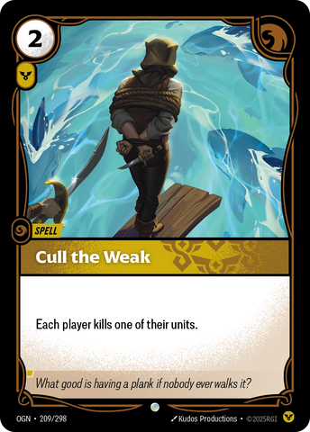 front of card Cull the Weak [Origins] #209