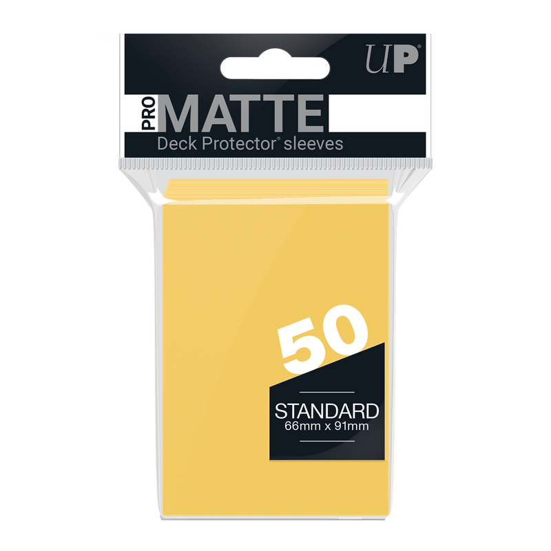 Ultra PRO: Standard 50ct Sleeves - PRO-Matte (Yellow)