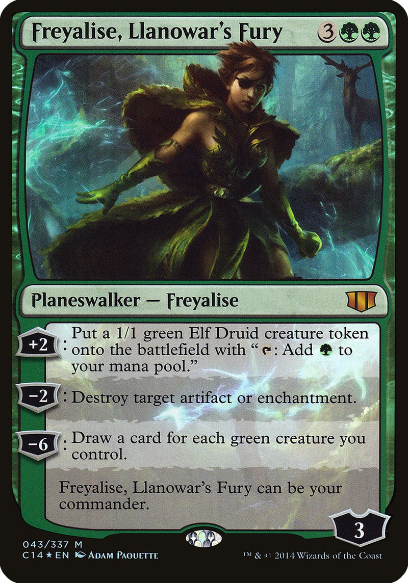 (Oversized) Freyalise, Llanowar's Fury [Commander 2014 Oversized]