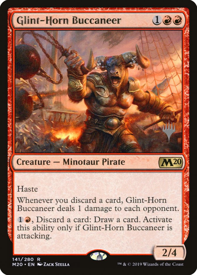 Glint-Horn Buccaneer (Promo Pack) [Core Set 2020 Promo Pack]