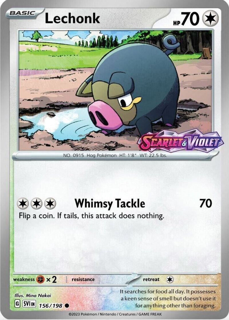 Lechonk (156/198) (Best Buy Promo) [Scarlet & Violet: Base Set] – Fusion  Gaming