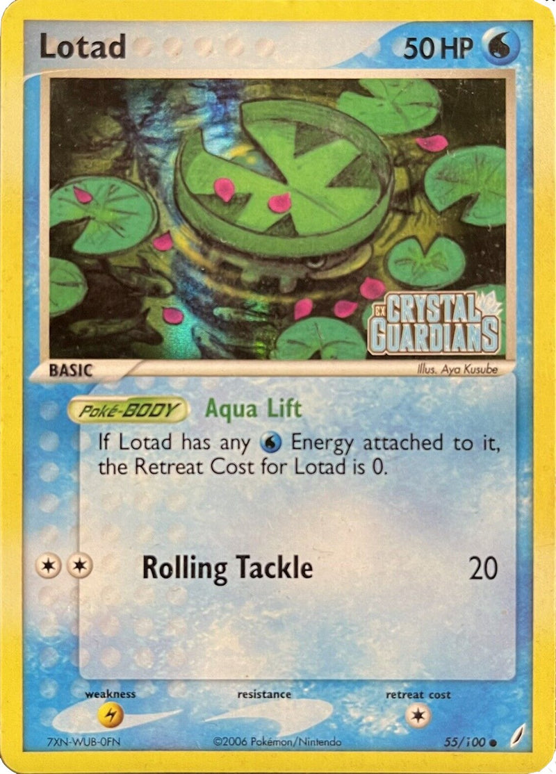 Lotad (055/100) (EX: Crystal Guardians) [Theme Deck Exclusive]