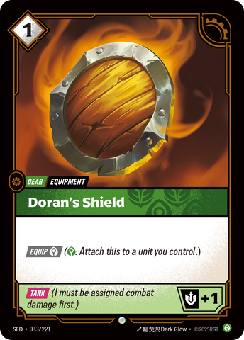 front of card Doran's Shield [Spiritforged] 033/221