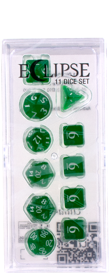 Ultra PRO: 11-Dice Set - Eclipse (Forest Green)