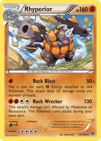 Rhyperior (62/146) (Cosmos Holo) (Blister Exclusive) (XY: Base Set) [Theme Deck Exclusive]
