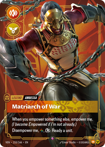 front of card Ambessa - Matriarch of War [Vendetta] 153/166