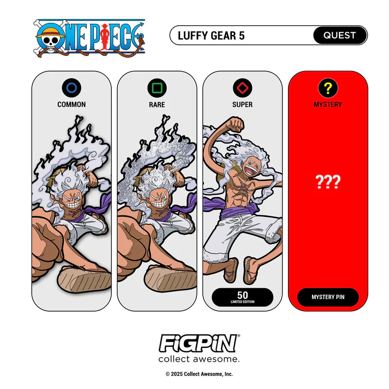 Figpin Mystery Enamel Pin: Monkey D. Luffy Quest