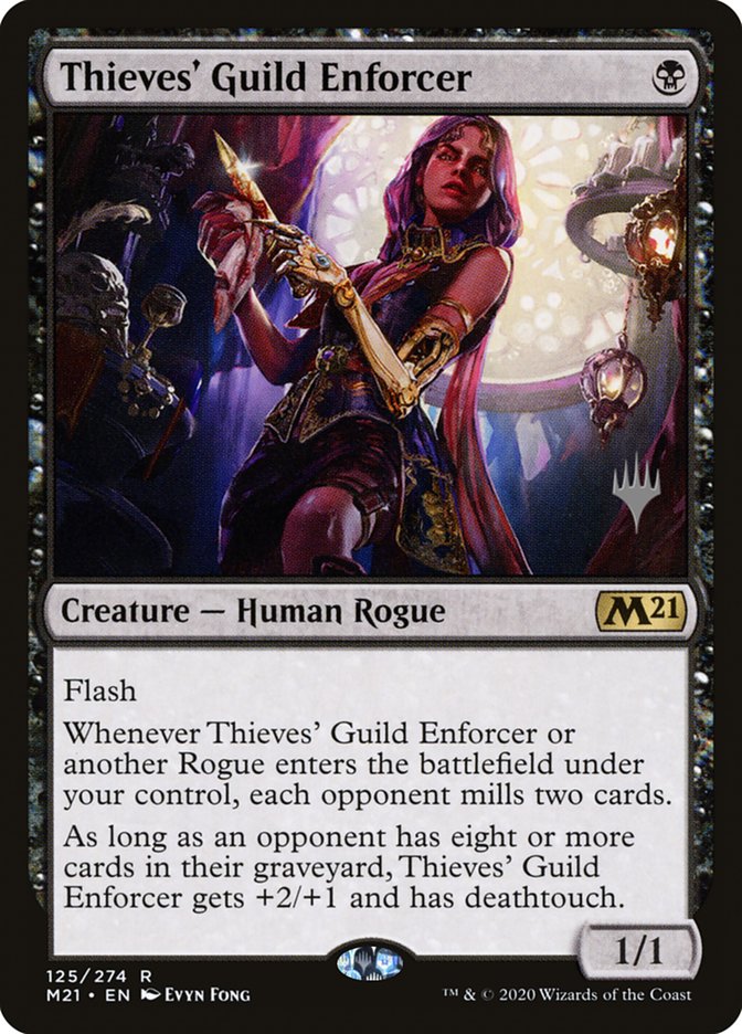 Thieves' Guild Enforcer (Promo Pack) [Core Set 2021 Promo Pack]