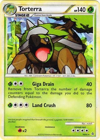 Torterra (10/95) (Cracked Ice Holo) (HeartGold & SoulSilver: Unleashed) [Theme Deck Exclusive]