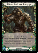 Rhinar, Reckless Rampage [U-CRU001] (Crucible of War Unlimited) Unlimited Normal