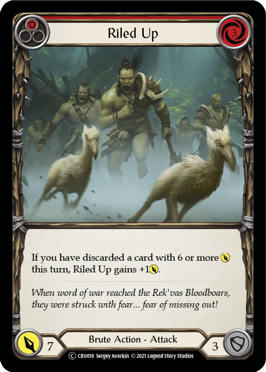 Riled Up (Red) [U-CRU016] (Crucible of War Unlimited) Unlimited Normal