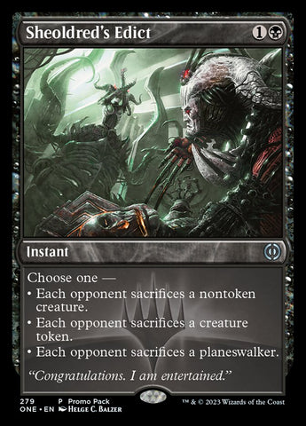 Sheoldred's Edict (Promo Pack) [Phyrexia: All Will Be One Promo Pack]