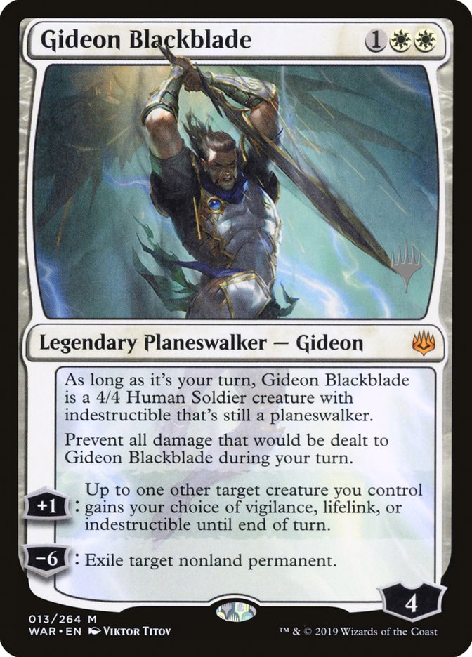Gideon Blackblade (Promo Pack) [War of the Spark Promo Pack]