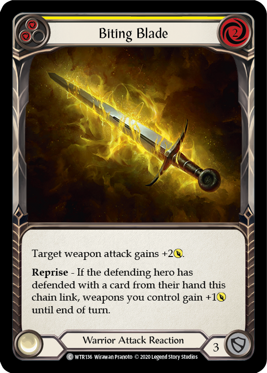 Biting Blade (Yellow) [U-WTR136] (Welcome to Rathe Unlimited) Unlimited Normal