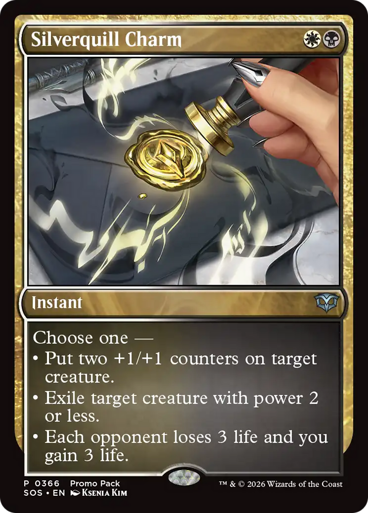 Silverquill Charm [Secrets of Strixhaven Promo Pack]