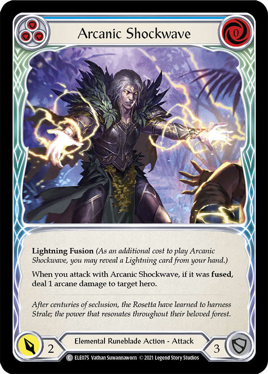 Arcanic Shockwave (Blue) [ELE075] (Tales of Aria) 1st Edition Normal