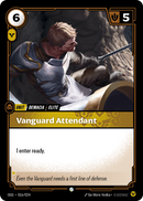 front of card Vanguard Attendant [Origins: Proving Grounds]